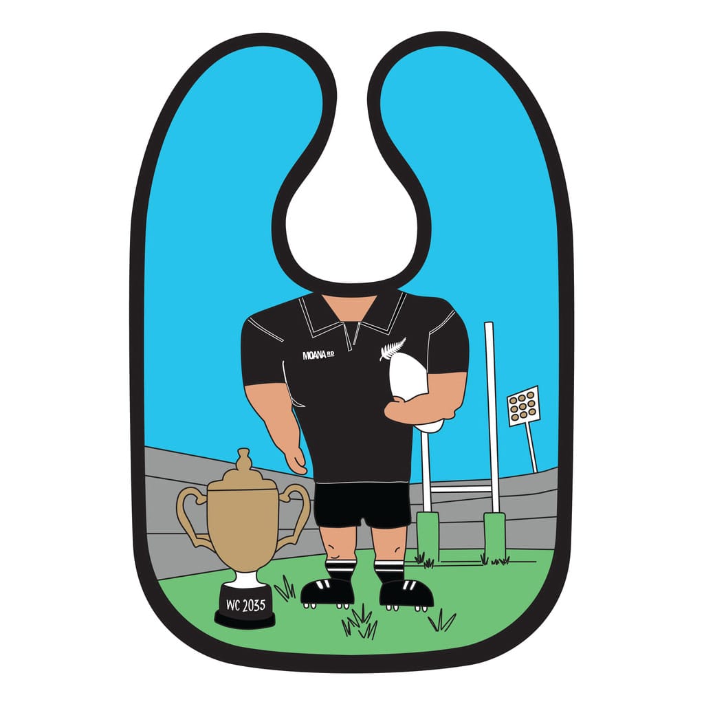 Cotton Baby Bib - Rugby Boy