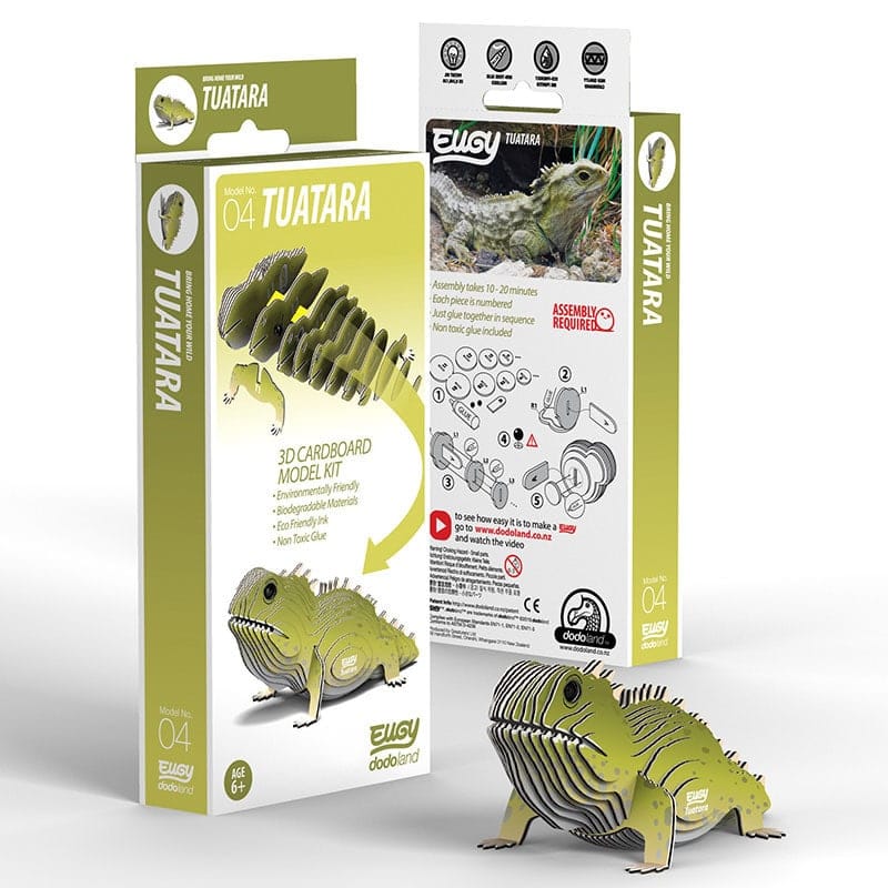 Eugy 3D Cardboard Puzzle - Tuatara