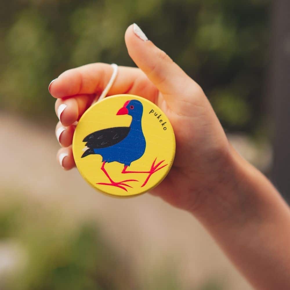 NZ Native Bird Wooden Yoyo - Pūkeko