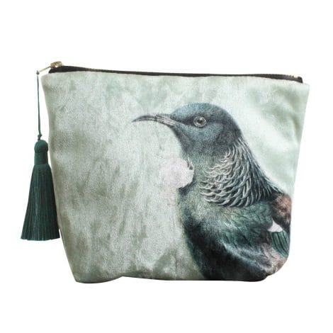 Velvet Cosmetic Bag - Hushed Green Tui