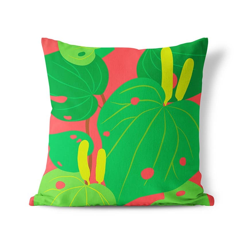 Bright Kawakawa Cushion Cover