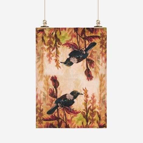Birds of New Zealand Tea Towel - Tūī