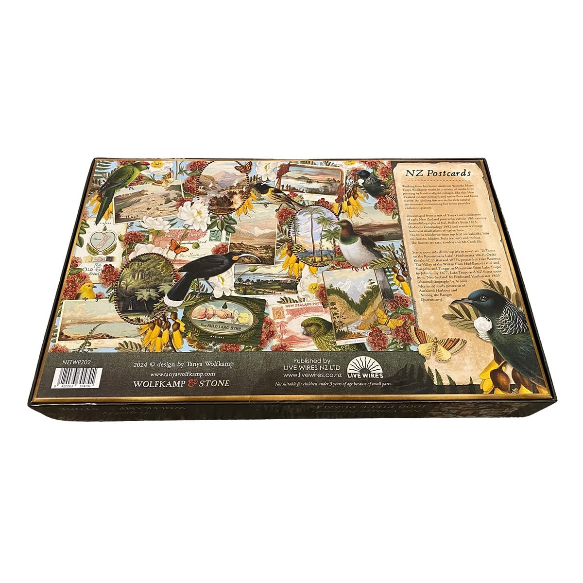 Vintage Postcards of New Zealand 1000pc Jigsaw Puzzle - Image 4