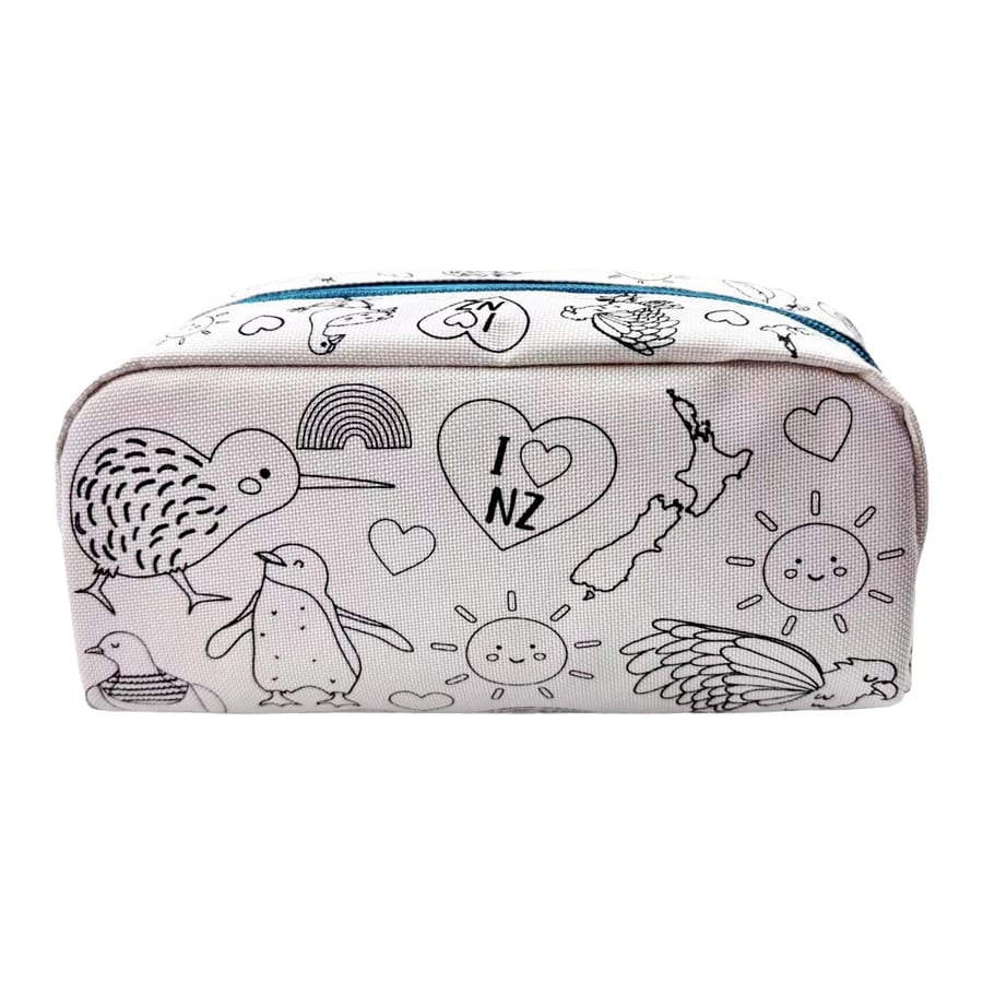 I Love NZ Colour-In Pencil Case