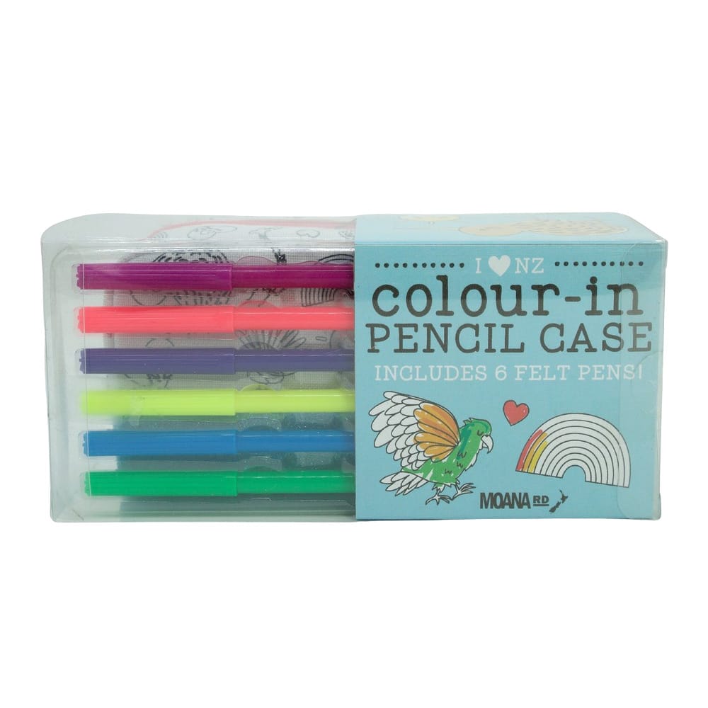 I Love NZ Colour-In Pencil Case