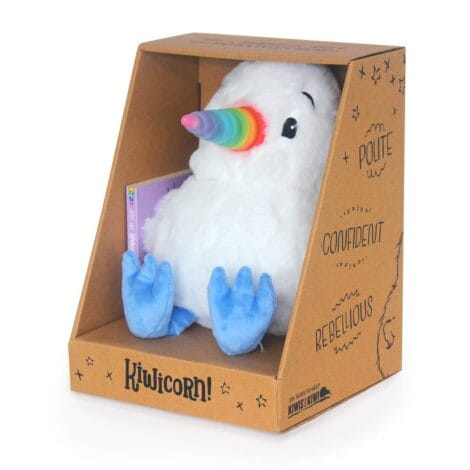 Kiwicorn Plush Toy & Just Like Kiwicorn Book