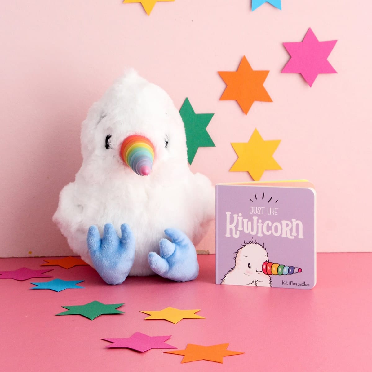 Kiwicorn Plush Toy & Just Like Kiwicorn Book