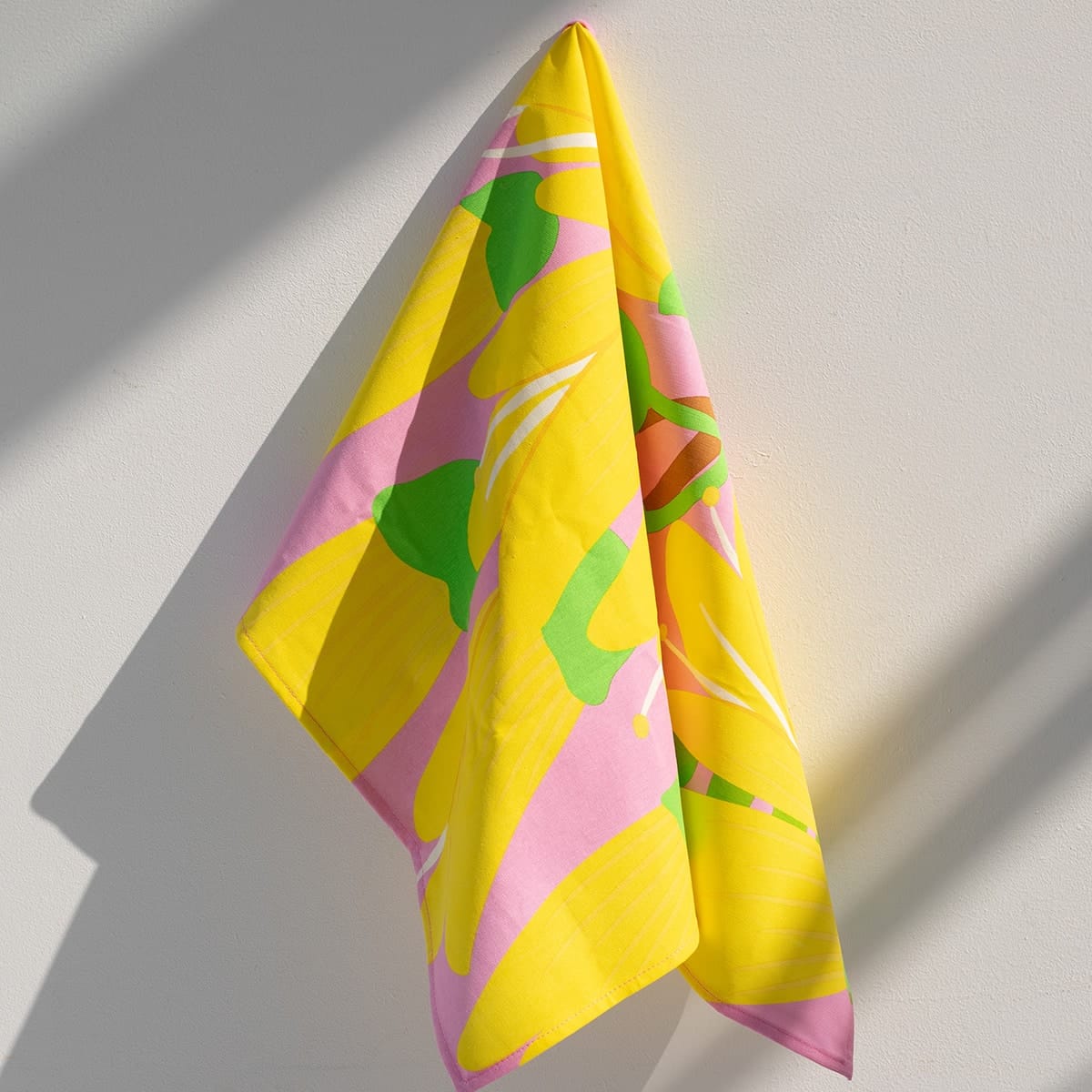 Bright Botanical Kowhai Tea Towel - Image 3