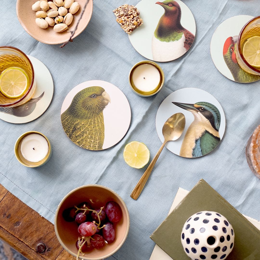Hushed Birds Coasters Set of 6