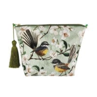 Chatty Fantails Velvet Cosmetic Bag