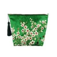 Manuka Flower Velvet Cosmetic Bag