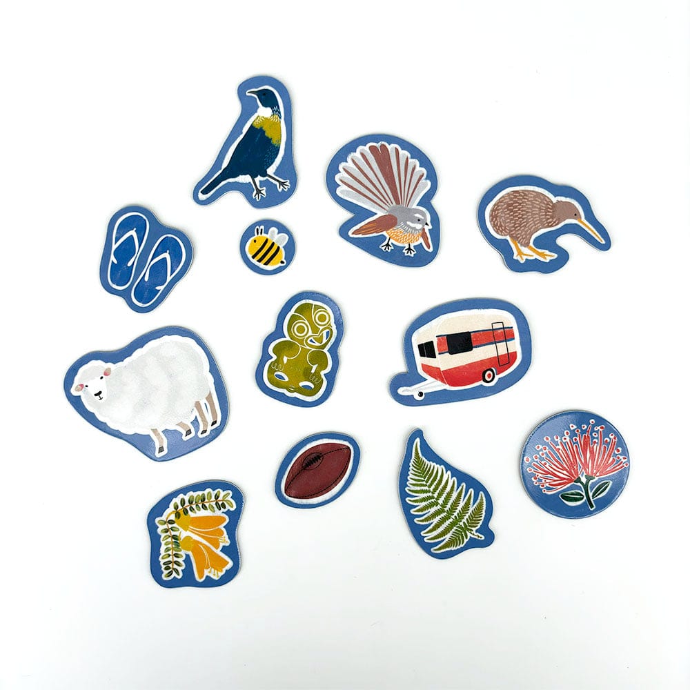 NZ Icons Magnet Set